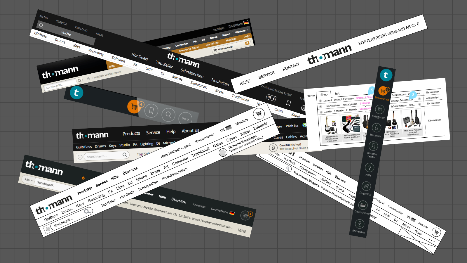 Responsive E-Commerce Header Tabs While Eliminating Risks